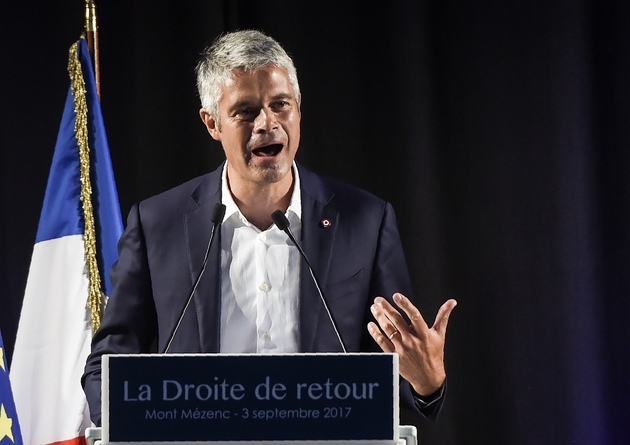 Laurent Wauquiez, candidat à la présidence de LR, le 3 septembre 2017 aux Estables en Haute-Loire