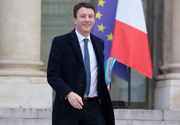 Le porte-parole du gouvernement, Benjamin Griveaux à l'Elysée le 20 février 2019 à Paris