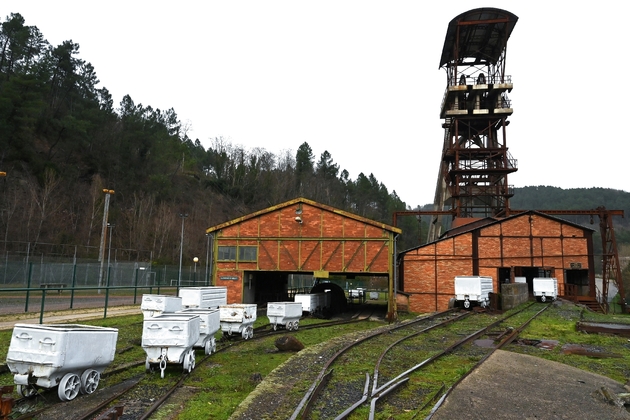 L'ancienne mine de charbon de La Grand-Combe, le 13 février 2020