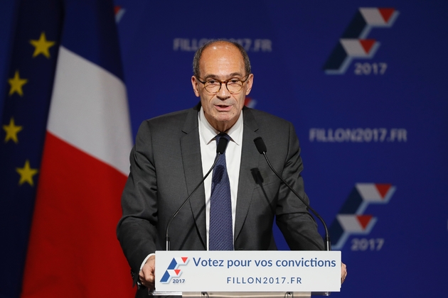 Eric Woerth lors d'un meeting de Fillon le 25 novembre 2016 à Paris