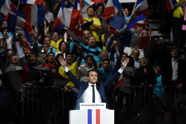 Emmanuel Macron en meeting à Lyon, le 4 février 2017 