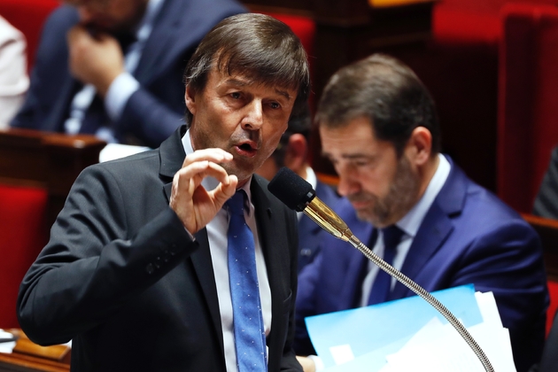 Le ministre de l'Ecologie Nicolas Hulot à l'assemblée Nationale, le 13 décembre 2017