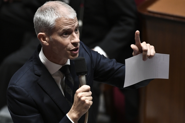 Le nouveau ministre de la Culture, Franck Riester, devant l'Assemblée nationale le 16 octobre 2018