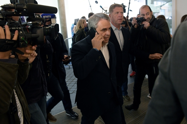 Xavier Bertrand le 24 avril 2017 au QG du parti LR à Paris