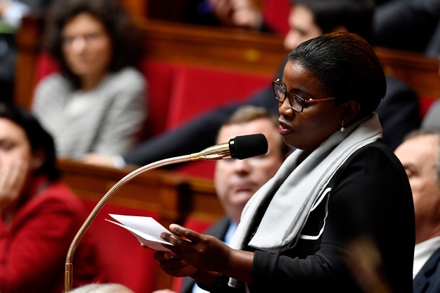 La députée Justine Benin à l'Assemblée nationale le 14 mars 2018