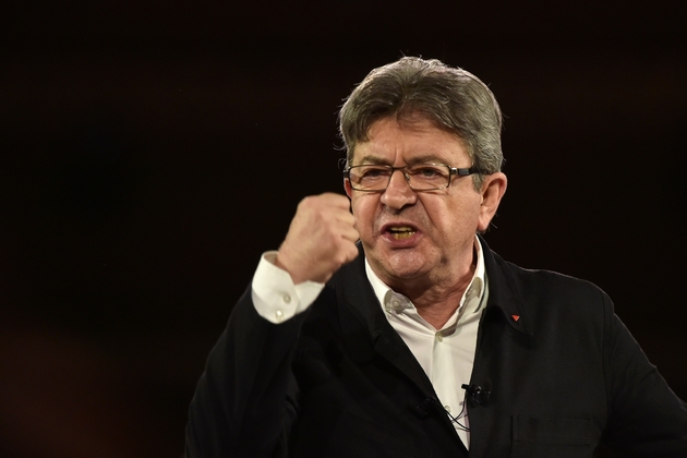 Le candidat Jean-Luc Mélenchon à Lille, le 12 avril 2017