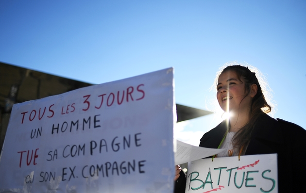 Manifestation contre les violences faites aux femmes, le 25 novembre 2017 à Marseille