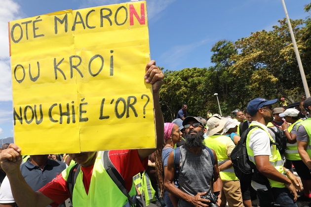 Des manifestants portant des 