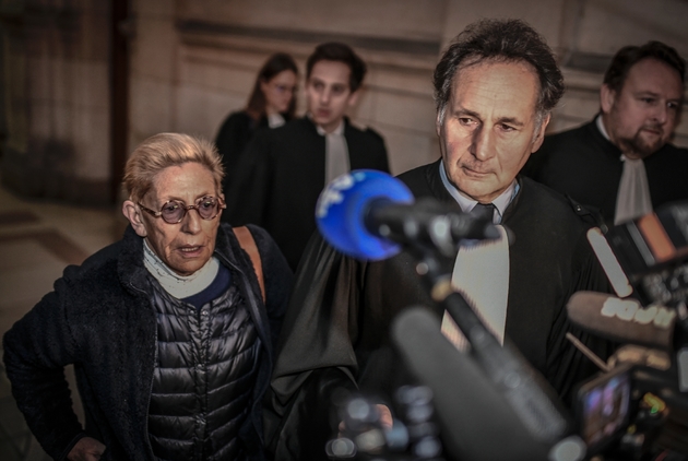 Isabelle Balkany et son avocat Pierre-Olivier Sur au tribunal à Paris le 11 décembre 2019