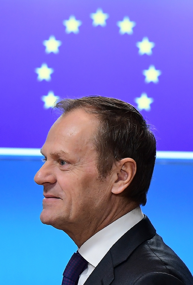 Les proches de Hollande dubitatifs sur la rumeur persistante qui lui prête l'intention de succéder au président du Conseil européen Donald Tusk (ici à bruxelles le 10 janvier 2017)