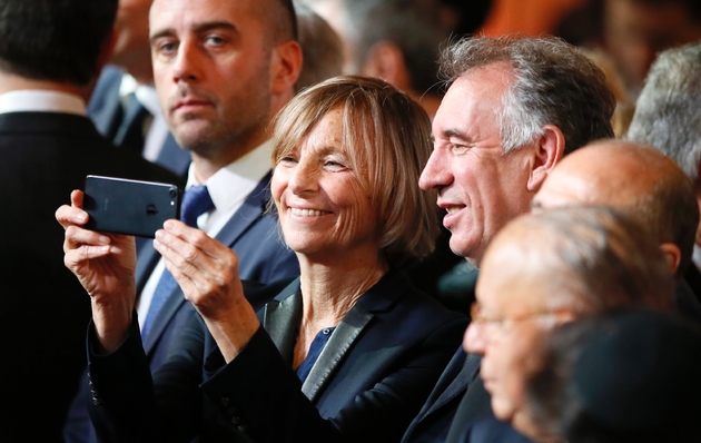 Marielle de Sarnez et François Bayrou du MoDem à Paris, le 14 mai 2017