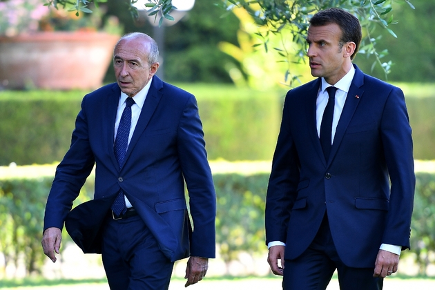 Emmanuel Macron et Gérard Collomb à Rome le 26 juin 2018