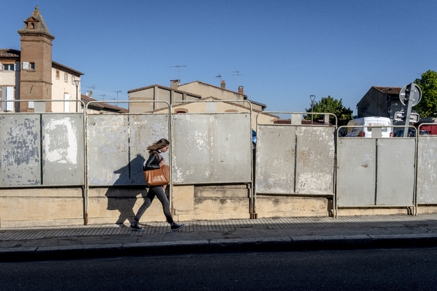 Les 34 panneaux sont déjà installés, ici à  Villefranche-de-Lauragais, le 6 mai 2019