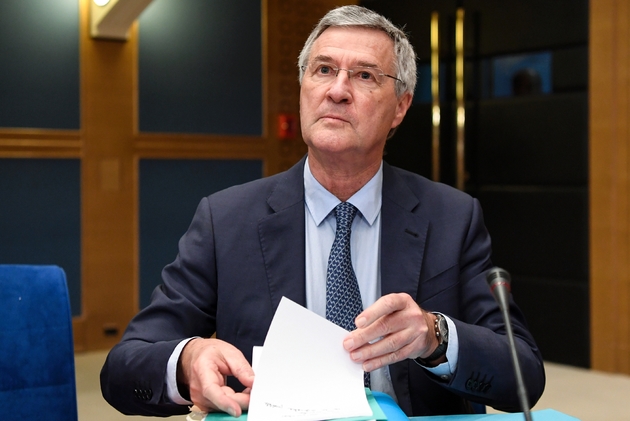 Le directeur de cabinet d'Emmanuel Macron, Patrick Strzoda devant la commission du Sénat enquêtant sur l'affaire Benalla, le 16 janvier 2019 à Paris