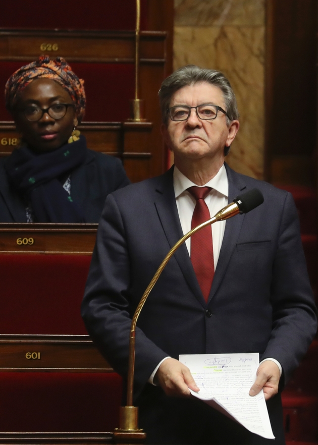 Jean-Luc Mélenchon à l'Assemblée nationale le 22 mars 2020