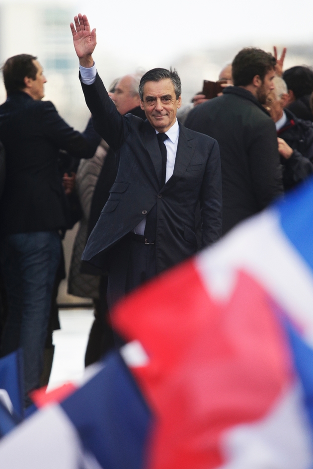 François Fillon place du Trocadéro à Paris, le 5 mars 2017