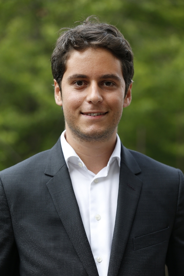 Gabriel Attal, élu député de La République en Marche, le 13 mai 2017 à Paris