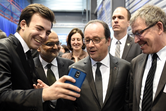 François Hollande à Meymac, en France, le 16 mars 2017