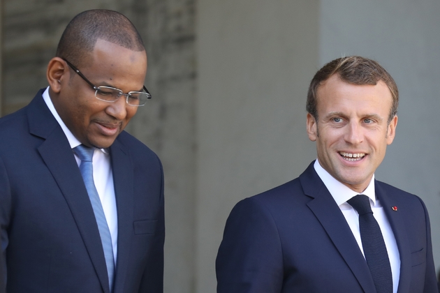 Le président Emmanuel Macron reçoit le Premier ministre malien Boubou Cissé à l'Elysée, le 10 septembre 2019 à Paris