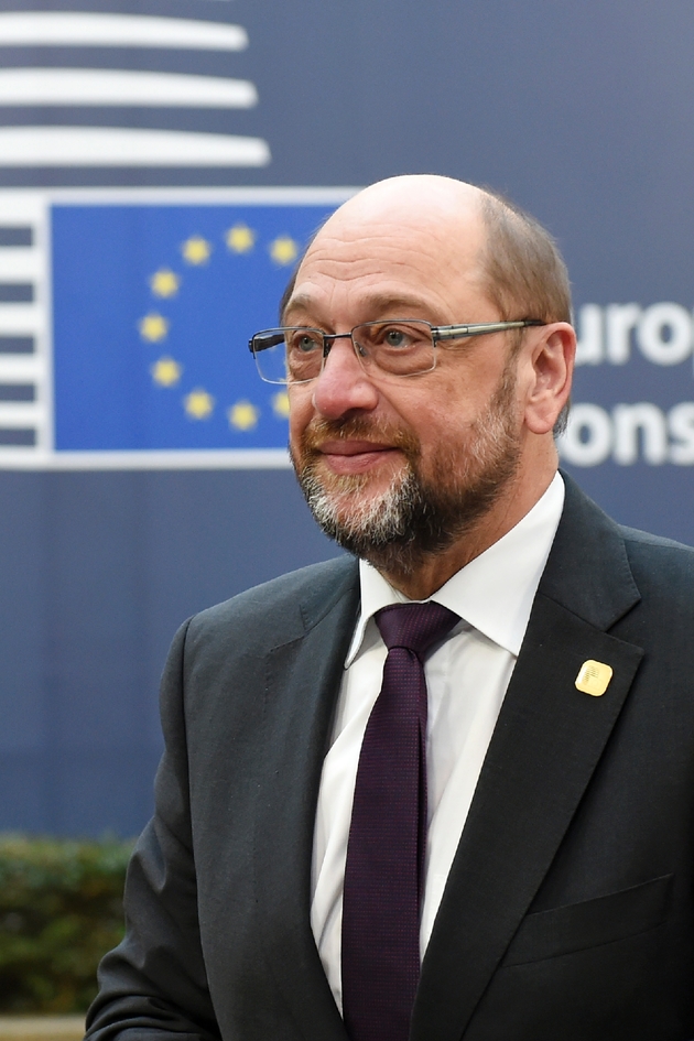 Le président du Parlement européen  Martin Schulz le 25 décembre 2016 à Bruxelles