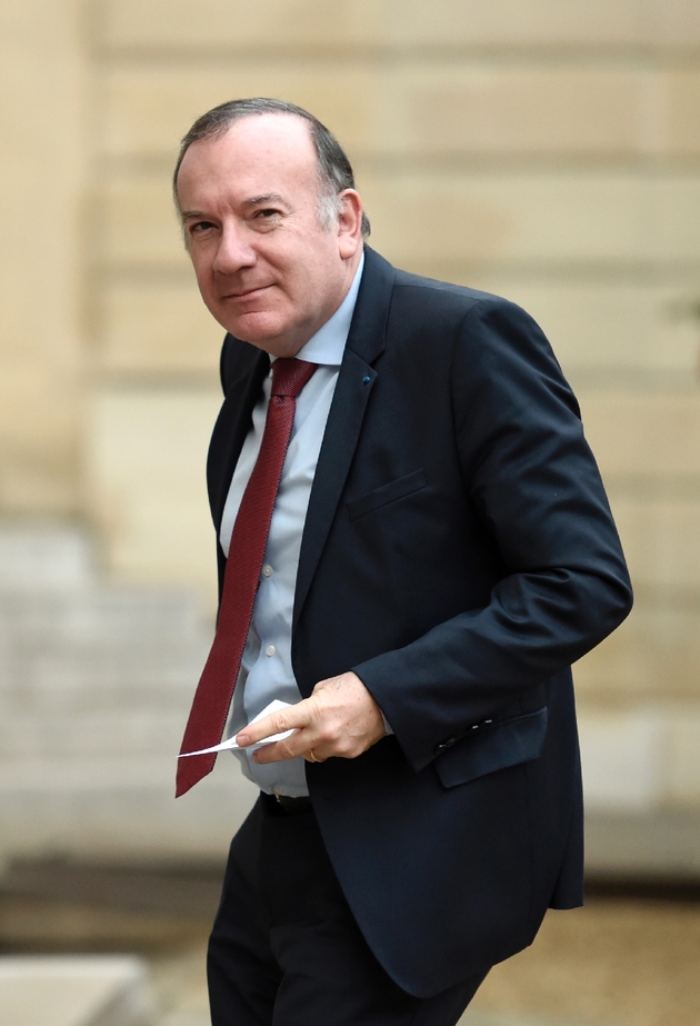 Le président du Medef Pierre Gattaz, arrivant à la cérémonie traditionnelle des voeux présidentielles à l'Élysée, le 10 janvier 2017