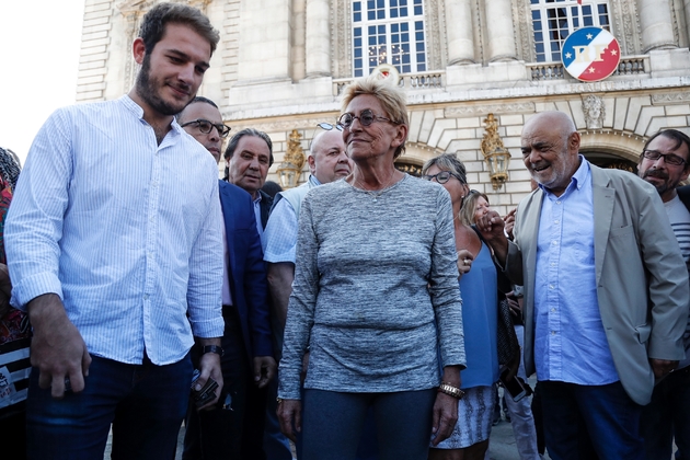 Rassemblement de soutien à Patrick Balkany devant la mairie de Levallois le 14 septembre 2019