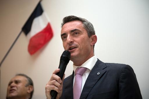 Le maire Front national du 7e secteur de Marseille, Stéphane Ravier, le 28 septembre 2014 à Marseille