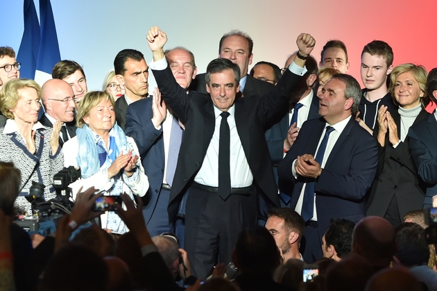 François Fillon à la fin du meeting de Lille le 18 avril 2017