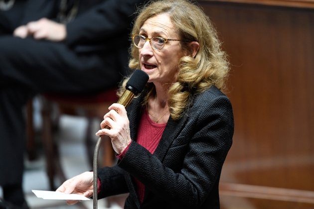 La ministre de la Justice Nicole Belloubet à l'Assemblée nationale, le 28 mars 2018 à Paris
