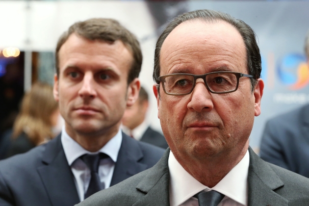 Le président François Hollande et Emmanuel Macron, ministre de l'Economie, le 23 mai 2016 à l'Elysée, à Paris