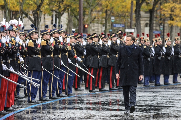 Emmanuel Macron à Paris lors des cérémonies du 11 novembre 2019