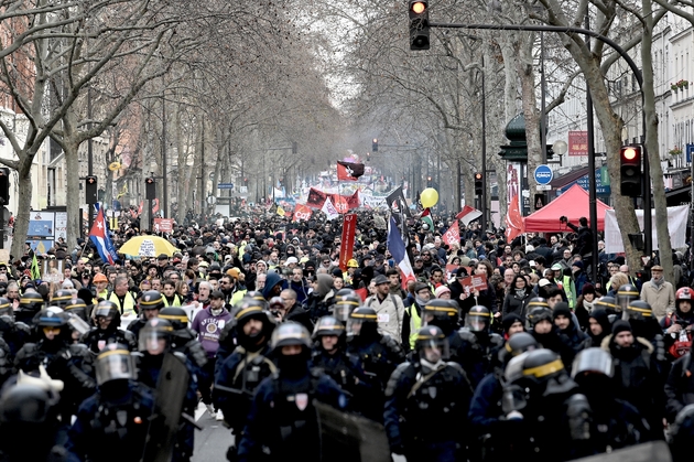 La manifestation parisienne contre la réforme des retraites, le 11 janvier 2020 