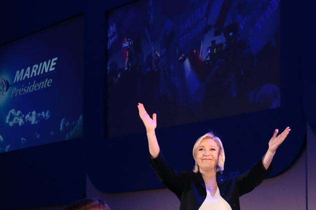 Marine Le Pen à Hénin-Beaumont le 23 avril 2017