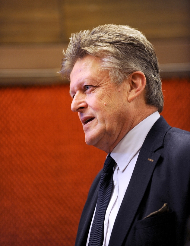 L'eurodéputé du Rassemblement national (ex-FN) Philippe Loiseau à Orléans le 18 décembre 2015