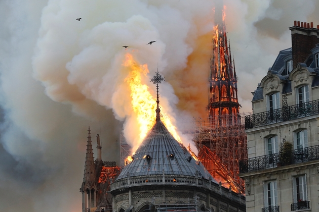 Notre-Dame de Paris en feu, le 15 avril 2019