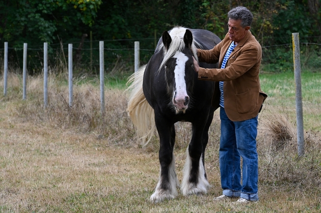 Yves Cochet et son cheval 