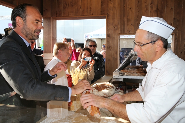 Dans les allées de la foire de Châlons-en-Champagne, Edouard Philippe a fait la promotion des cinq ordonnances réformant le code du travail