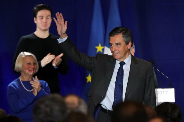 François Fillon lors d'un meeting à Nice, le 11 janvier 2017