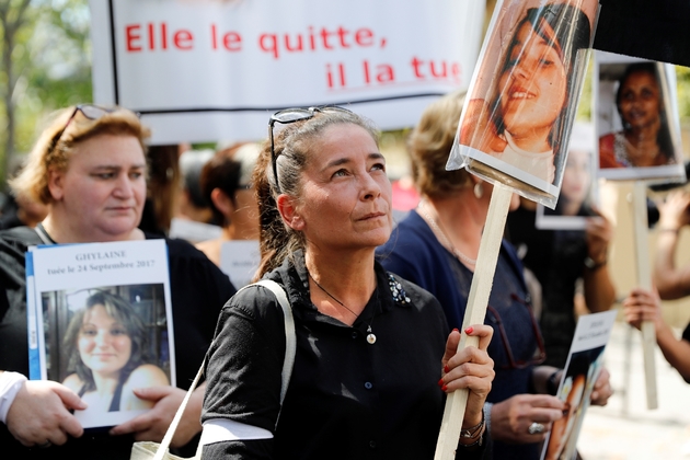 Manifestation contre la violence sur les femmes à l'occasion du 