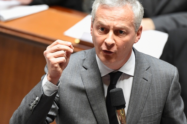 Le ministre de l'Economie Bruno Le Maire à l'Assemblée nationale, le 10 avril 2019 à Paris