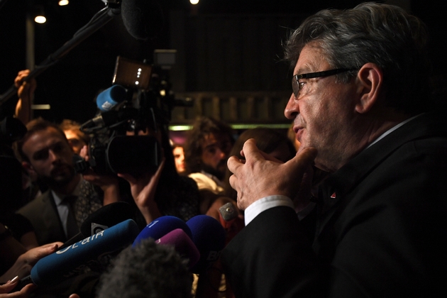 Jean-Luc Melenchon (C), le 11 juin 2017 à Marseille 