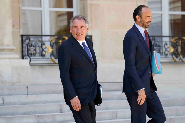 Edouard Philippe et François Bayrou à Paris le 14 juin 2017