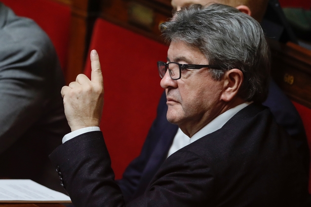 Le leader de la France Insoumise  Jean-Luc Mélenchon le 5 novembre 2019 à l'Assemblée nationale à Paris