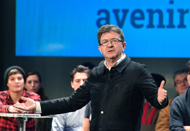 Jean-Luc Mélenchon, lors d'un meeting à Bordeaux, le 29 novembre 2016.