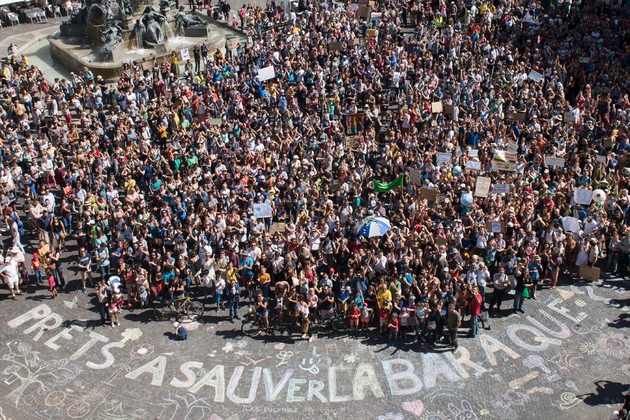 Marche pour le climat organisée à Nantes, le 8 septembre 2018 