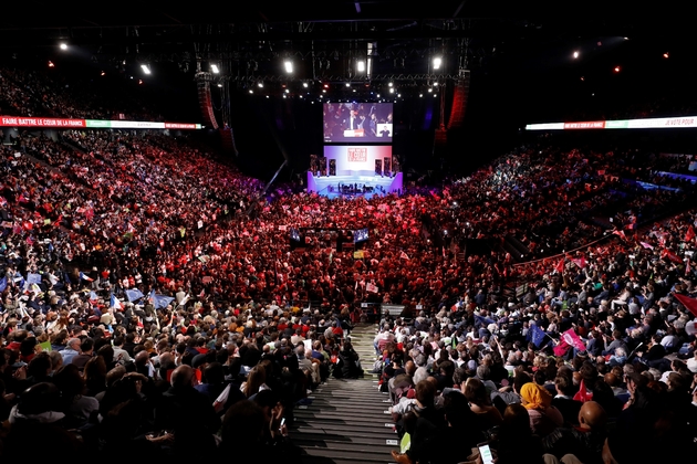 Le meeting de Benoît Hamon à Bercy à Paris le 19 mars 2017