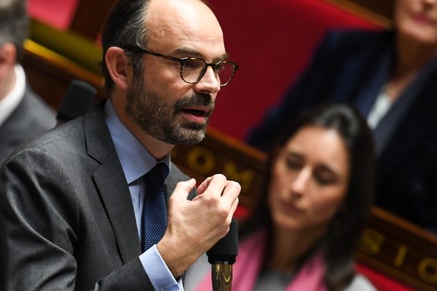 Le Premier ministre Edouard Philippe à l'Assemblée nationale, le 31 janvier 2018 à Paris