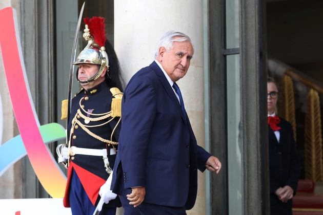 Jean-Pierre Raffarin arrivant à l'Elysée le 15 septembre 2017