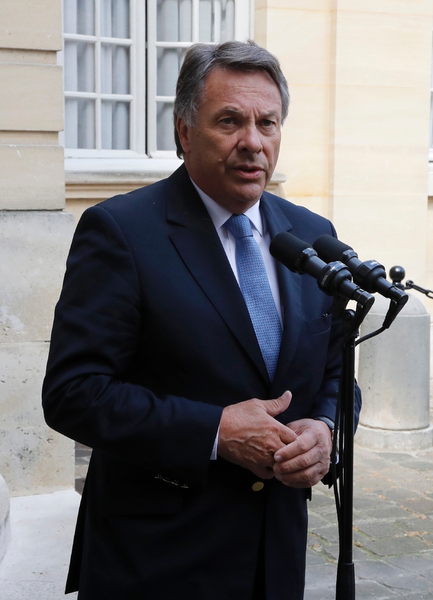 Le président de l'Union française des industries pétrolière, Francis Duseux, le 28 mai 2016 à Paris 