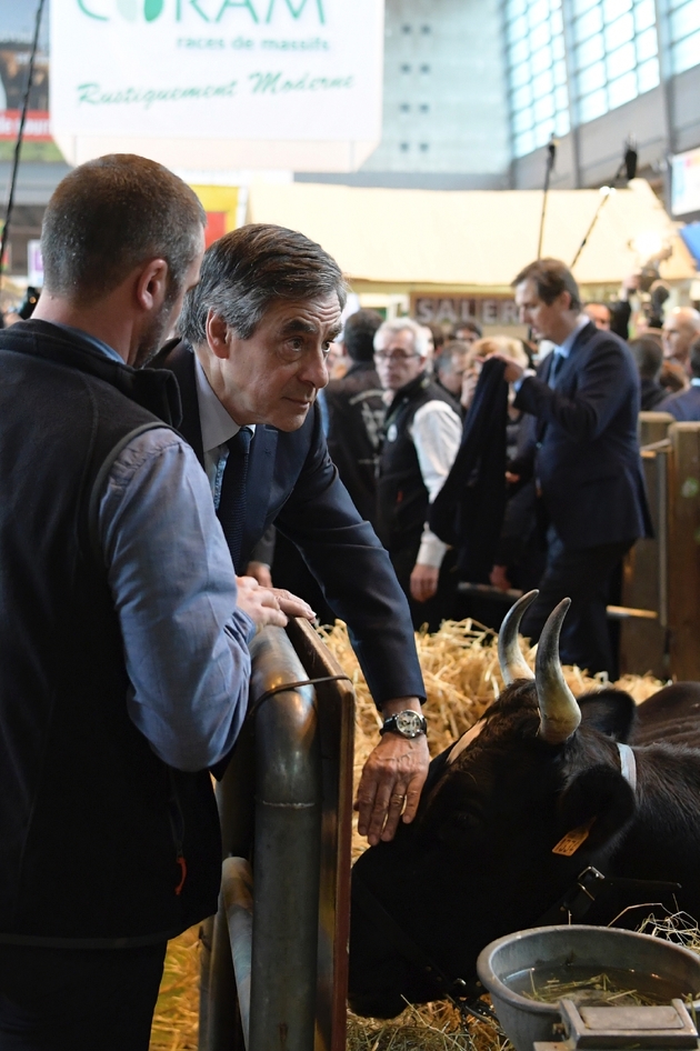 François Fillon au salon de l'agriculture à Paris le 1er mars 2017